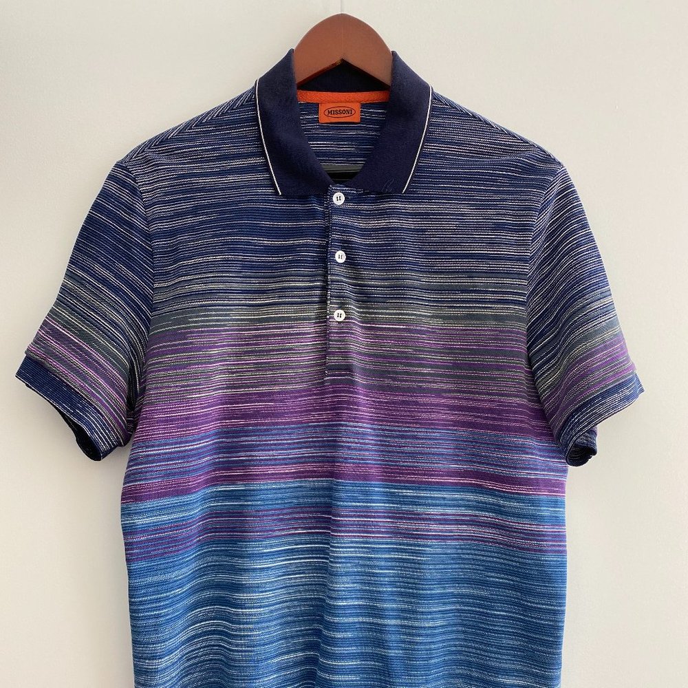 Missoni Short-Sleeve Cotton Polo Shirt